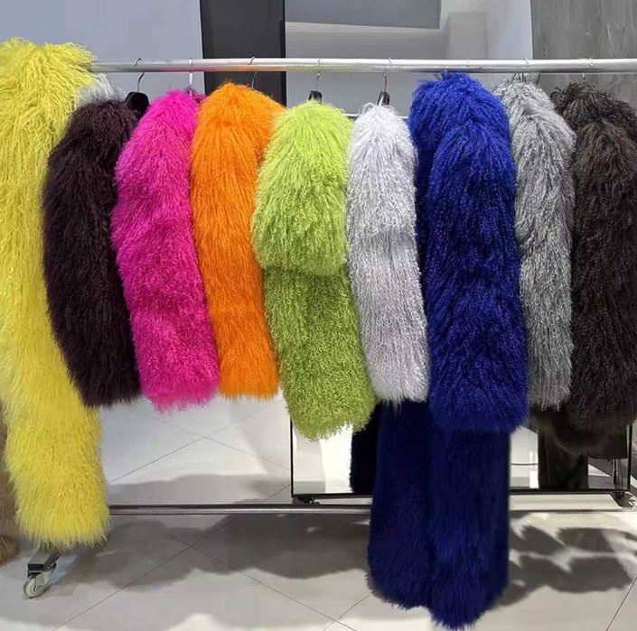 Палто лама*естествен косъм*Mongolian Fur