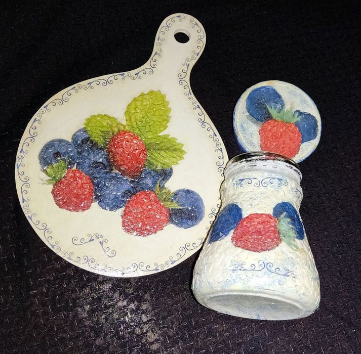 Кухонный набор декупаж ручная работа