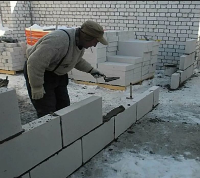 Кладка газоблока,элетромонтаж,и тд