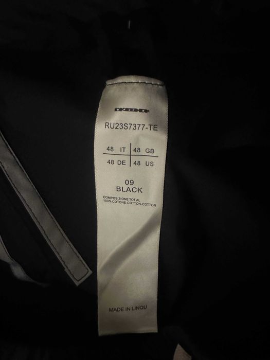 Pantaloni Scurti Rick Owens Negri Marime M