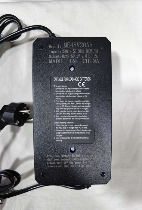 Новая зарядка для электроскутера. 48V 20A