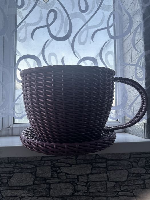 Кашпо из ротанга