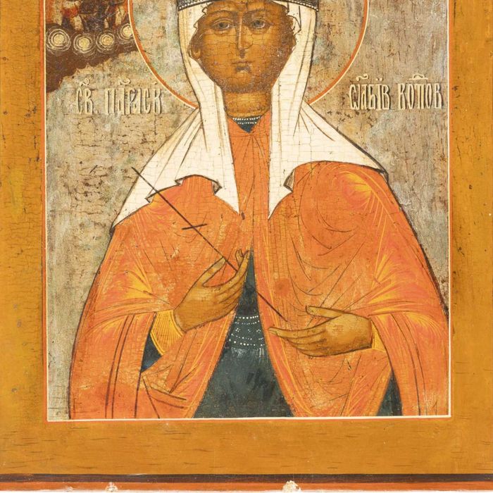 Icoană pe lemn „Sfânta Paraschiva”, școală rusească, sf. sec. XVIII