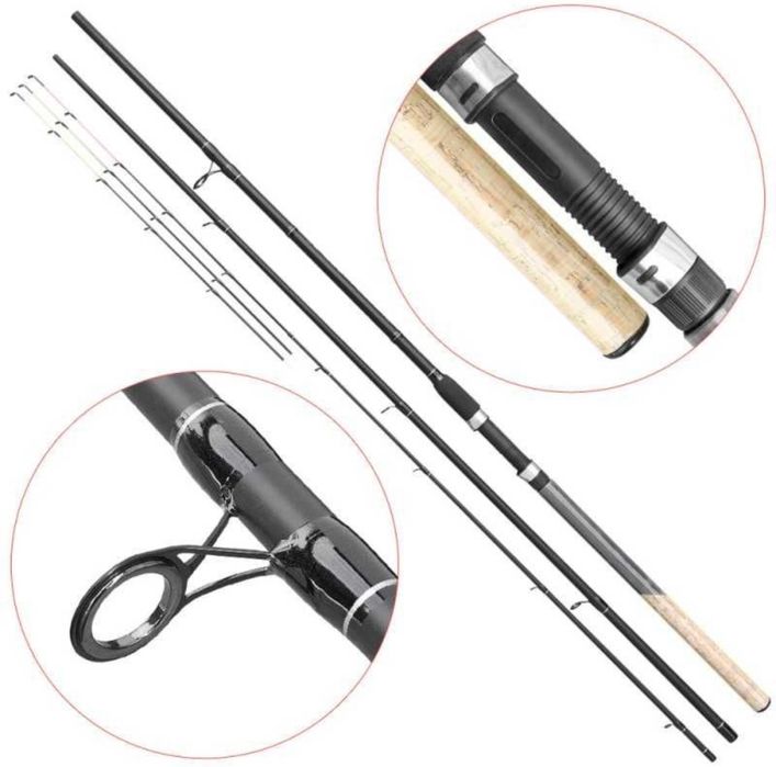 Lanseta fibra de carbon Baracuda Ballist Feeder 360