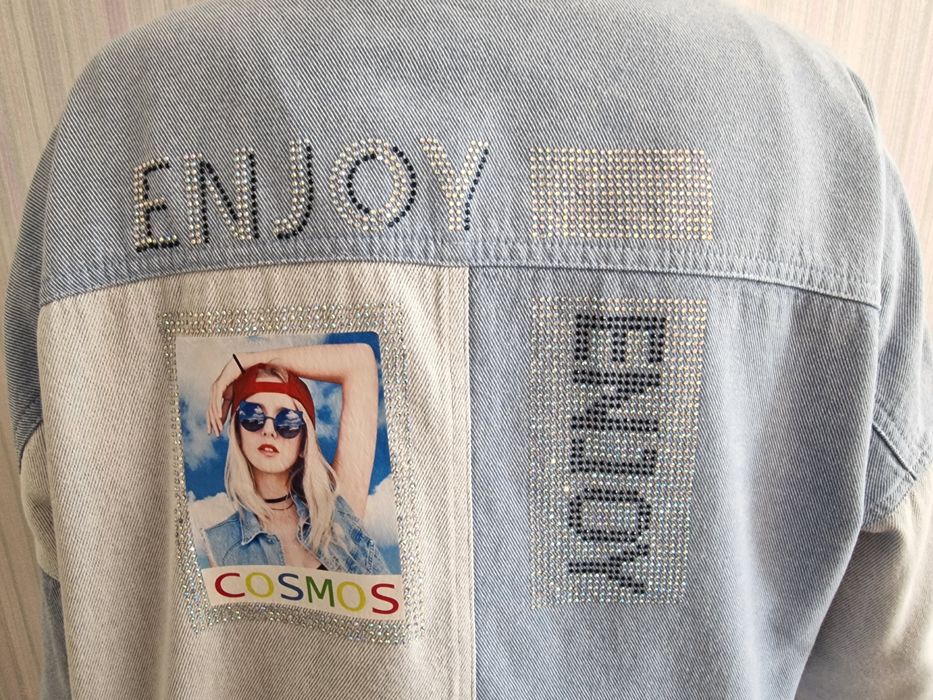 Джинсовая рубашка. 150-160 см