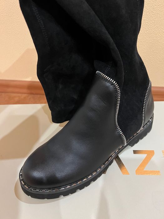 Ботуши Quazi - велур и кожа