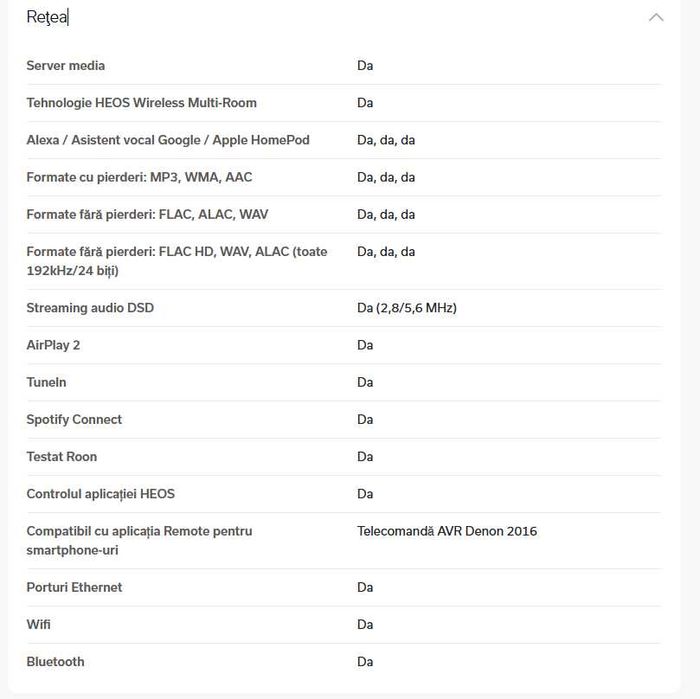 Vand Receptor Denon AVR-X2800H AV 8K cu 7.2 canale