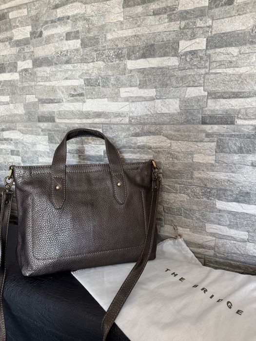 The Bridge Дамска кафява кожена чанта от естествена кожа