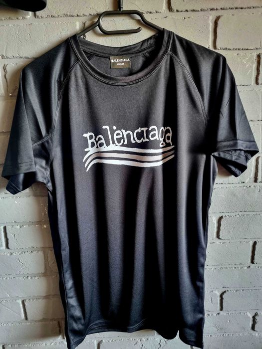 Тениска черна Balenciaga, тениски полиестер S m L