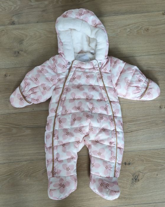 Costum iarna 0-3 luni, cu blăniță