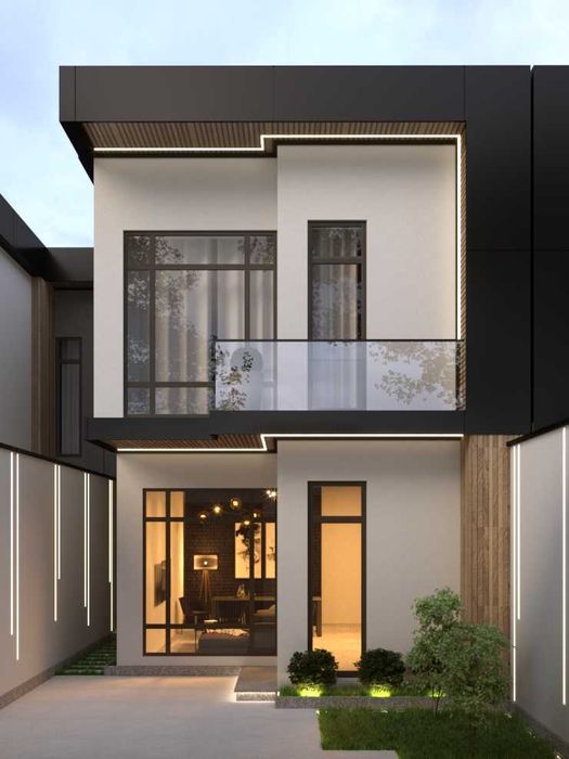 7x17m maydonga muljallangan kotedj loyihasi...