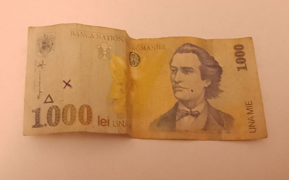 Bancnota 1000 lei 1998 seria 006A