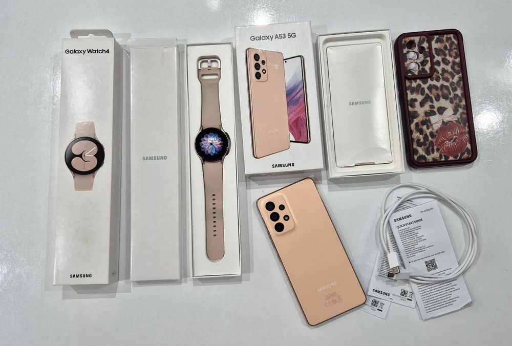Samsung  A 53-5G  128GB +samsung galxy Watch 4