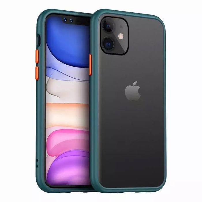 Iphone 12/13/14/PRO/MAX/PLUS- Husa Hybrid Margine Silicon Neagra