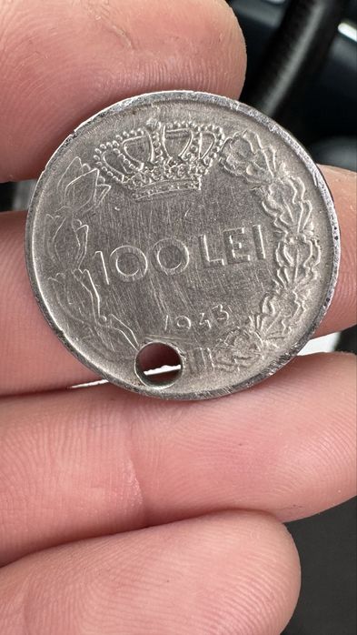 Moneda 5 Bani 1882 -Moneda 100 Lei 1943