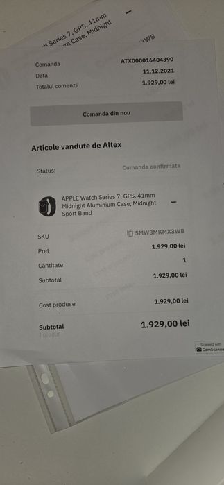 Apple watch series 7 midnight