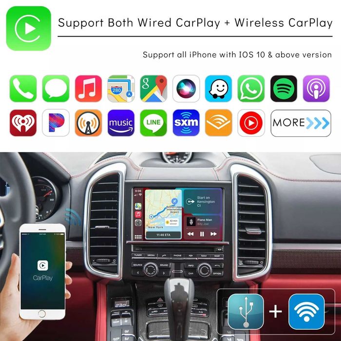 Apple CarPlay Android Auto Porsche PCM 3.1 Инсталация безжичен Карплей