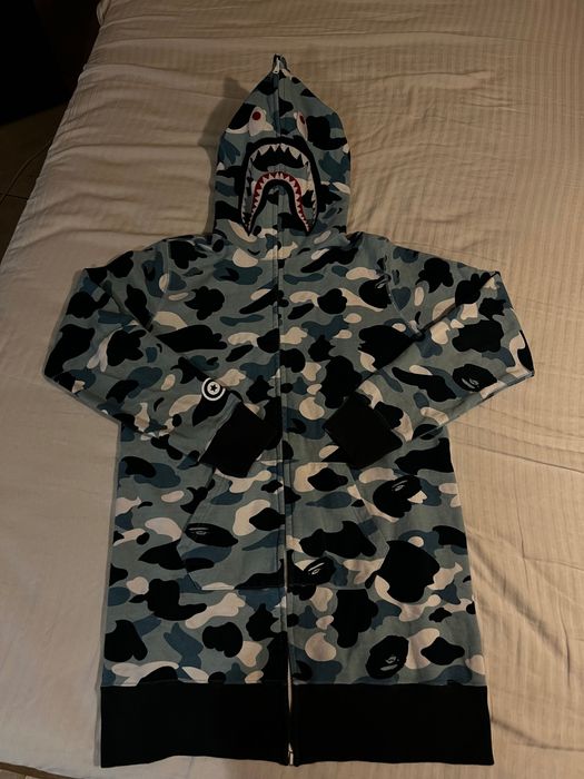 BAPE Marine Camo Shark Zip Dress Onepiece ORIGINAL