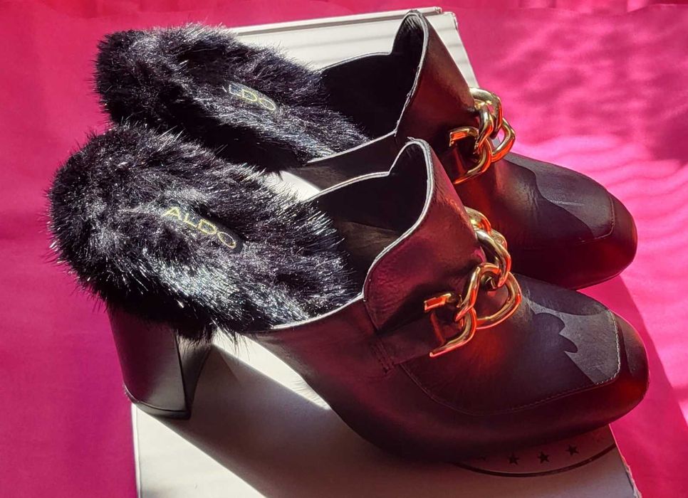 Маркови есенни чехли Aldo,естествена кожа