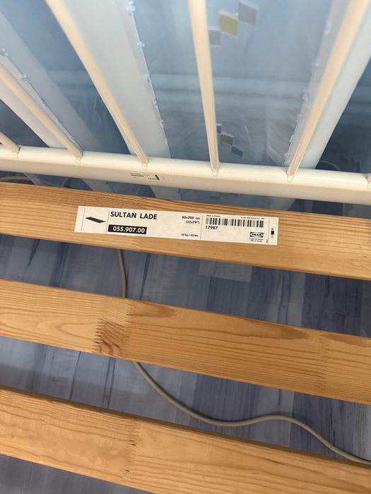 Pat extensibil IKEA alb (cu sau fără 3 saltele)