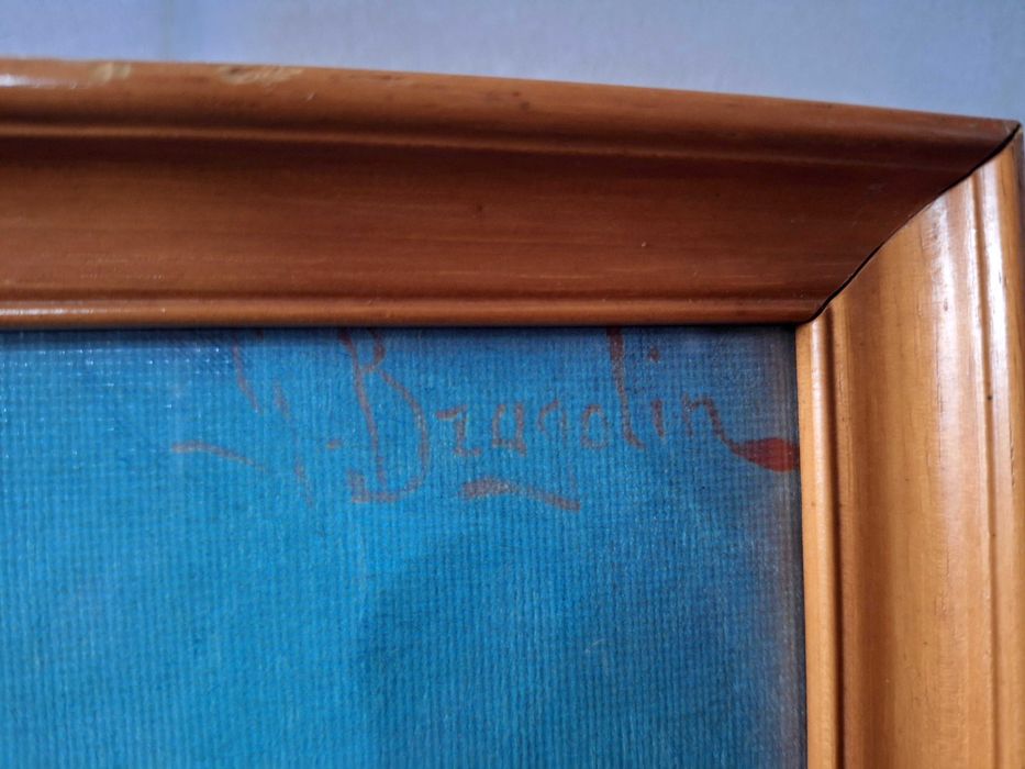 Tablou pictura pe panza semnat Bragolin, Bruno Amadio Băiatul plângând