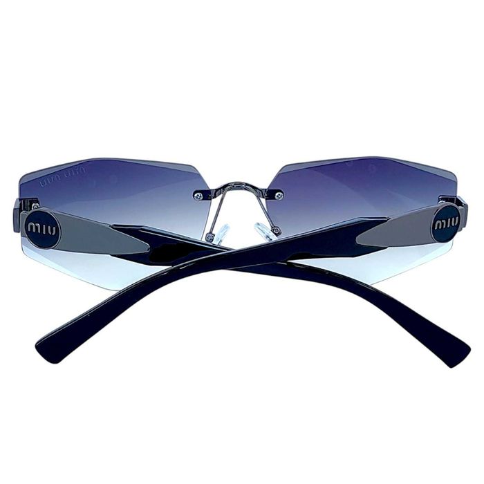 Miu Miu 2026 дамски слънчеви очила –ромбоидни фасетирани стъкла UV400