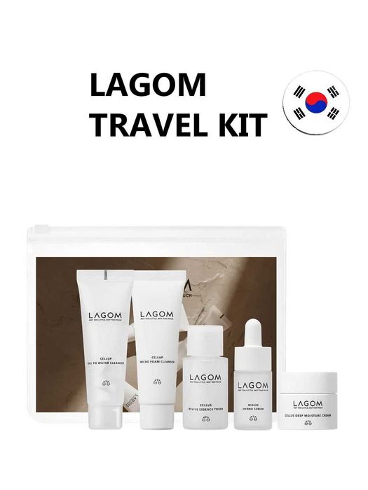 Lagom Travel Kit mini to‘plam, yuz terisi uchun koreys kosmetikasi