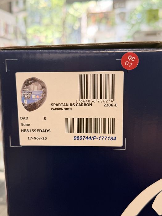 SHARK Spartan RS Carbon – Carbon Skin,  S , Pinlock 120 MaxVision