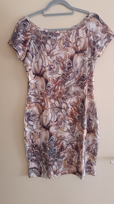 Нови дамски ежедневни рокли полиестер и елас