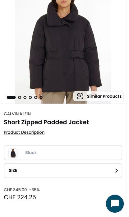 Geaca/Jacheta puf damă Calvin Klein originală nouă