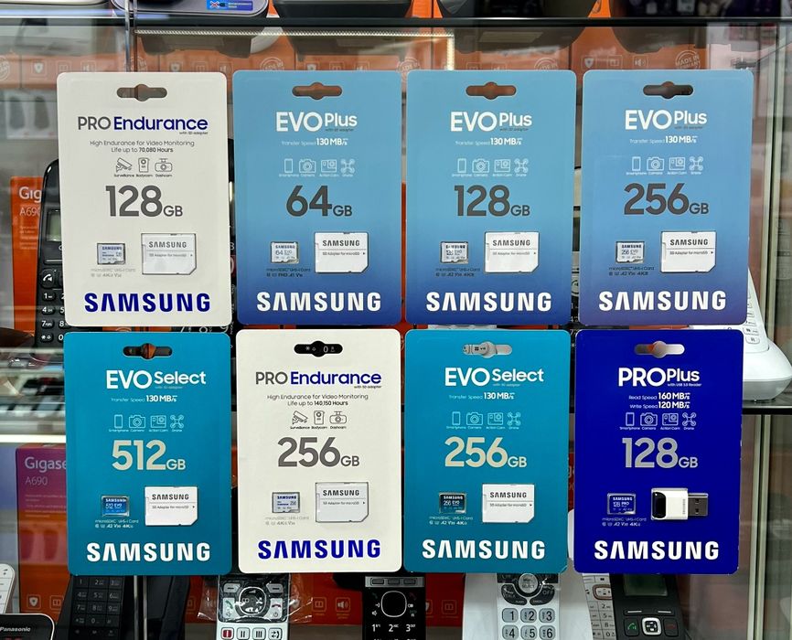 Карта памяти Samsung Evo Plus Micro Sd 64/128/256/512/Gb  Original