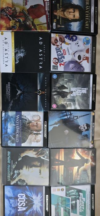 Filme blu-ray steelbook și 4k