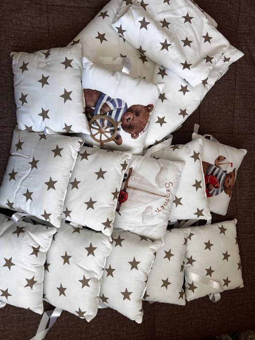 Подушки бортики для кроватки