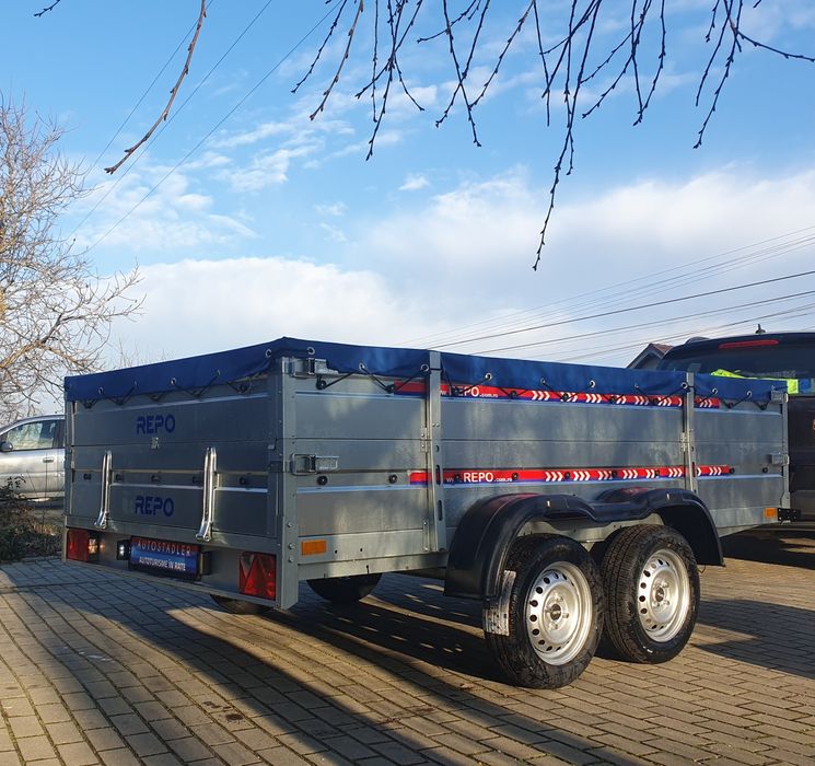 Remorca QED Tandem cu obloane duble 3x1,6x0,60m