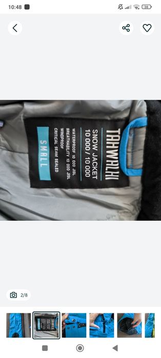 Pantaloni schi/snowboard Tahwalki 10 k - S