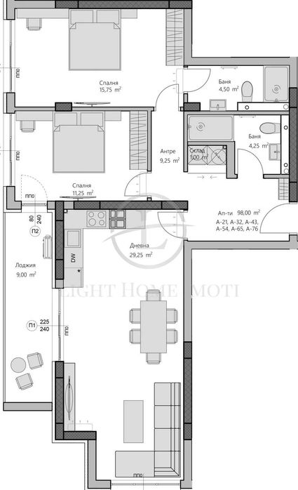 Реф. 2618 Тристаен / Изложение Юг / Христо Смирненски