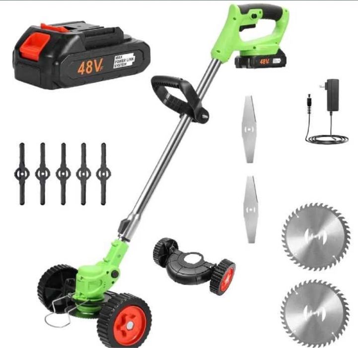 Motocoasa electrica 48V, 4000 Mah,1800 RBM, cu acumulatori