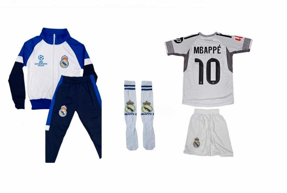 Mbappe 10 2026 Реал Мадрид Детски комплект сет Комплект + чорапи