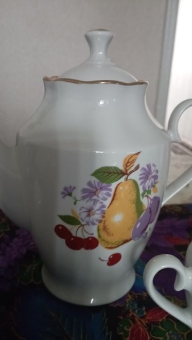 Чайный сервиз на 9 персон с большим чайником Рига