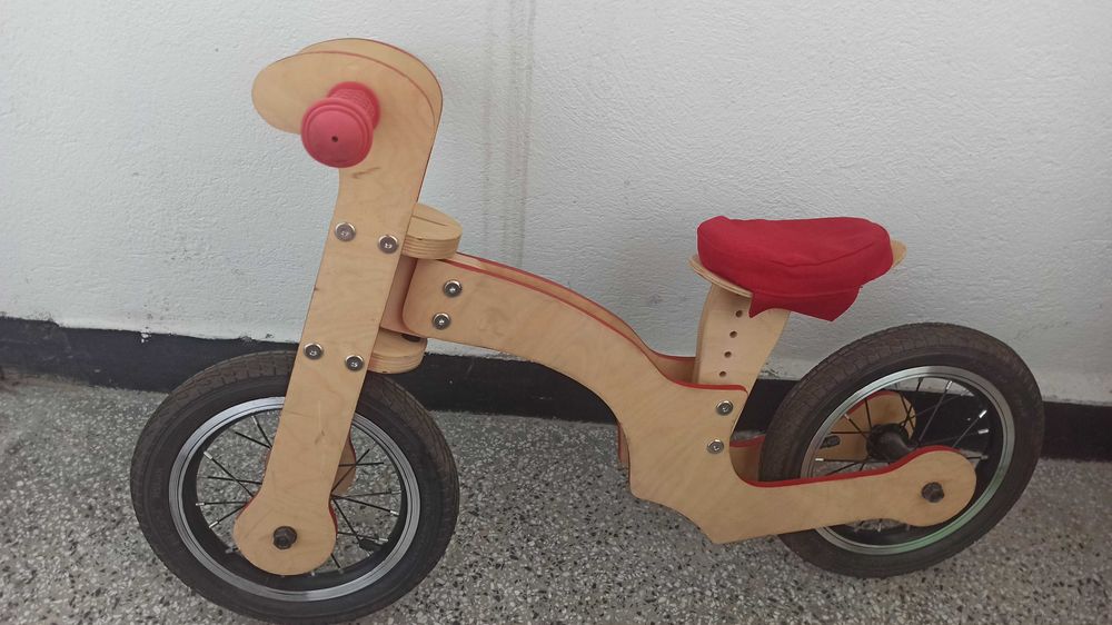 Детско дървено баланс колело