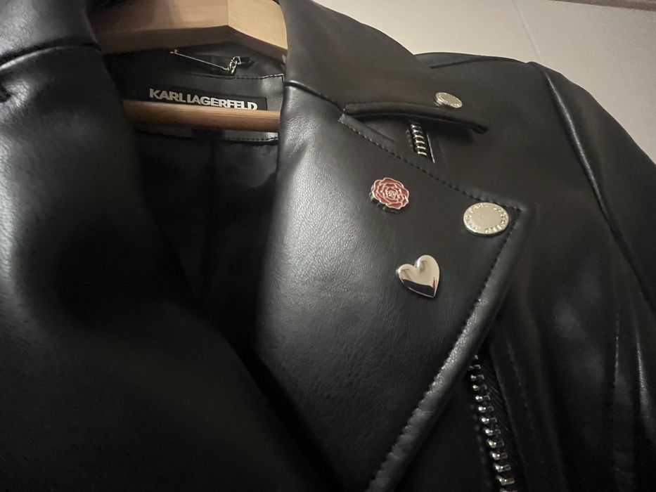 Куртка кожаная Karl Lagerfeld Paris