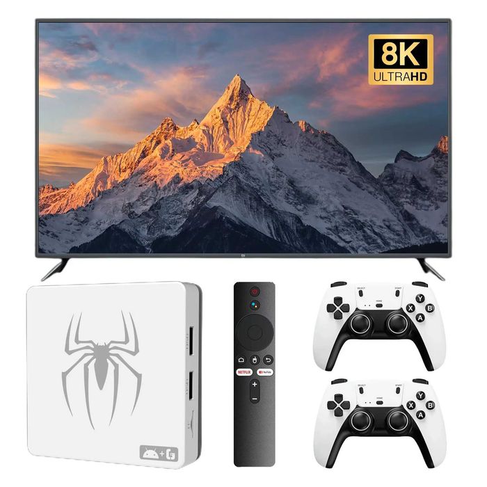 *Нова G7 Android 14 128GB 4GB 40,000 игри 15000 канала фил tv Game box