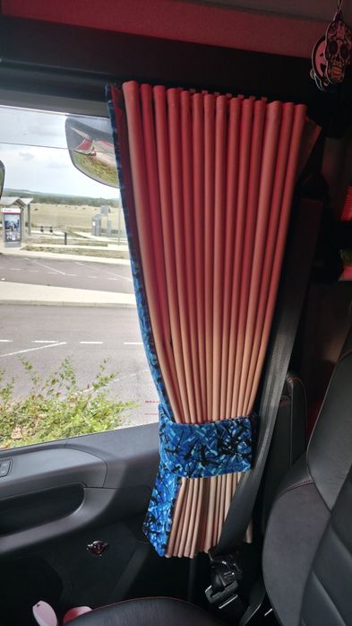 Vand perdele camion Scania Plus Danez (danish pluche)