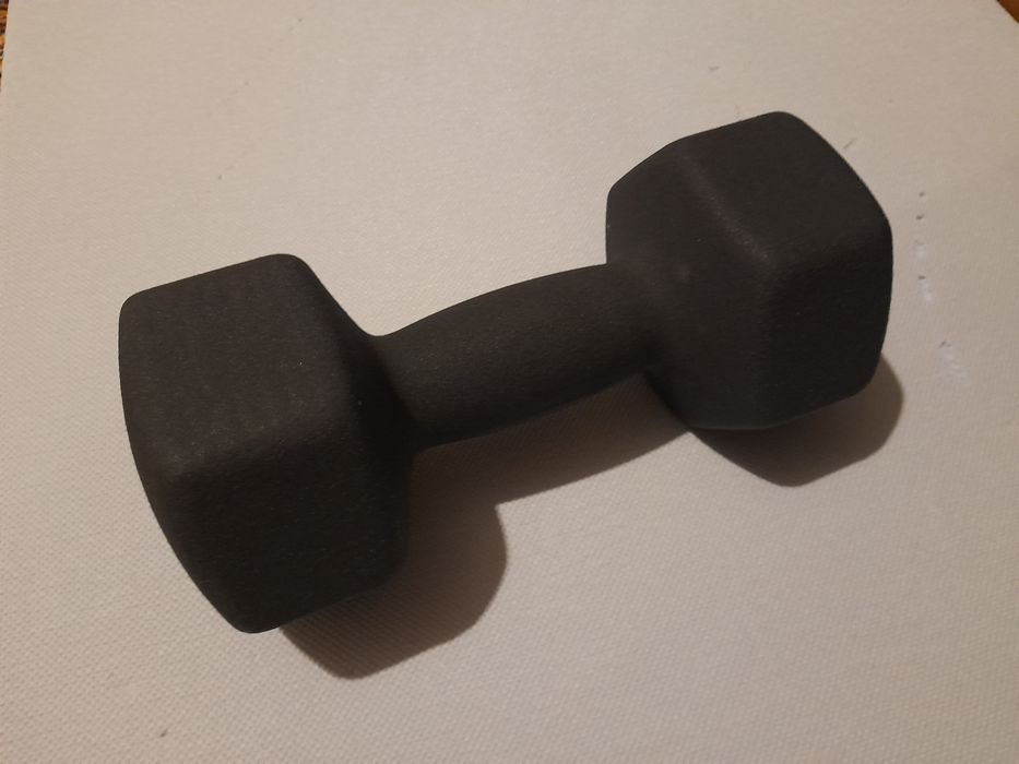 Gantera 8 kg fonta cu cauciuc