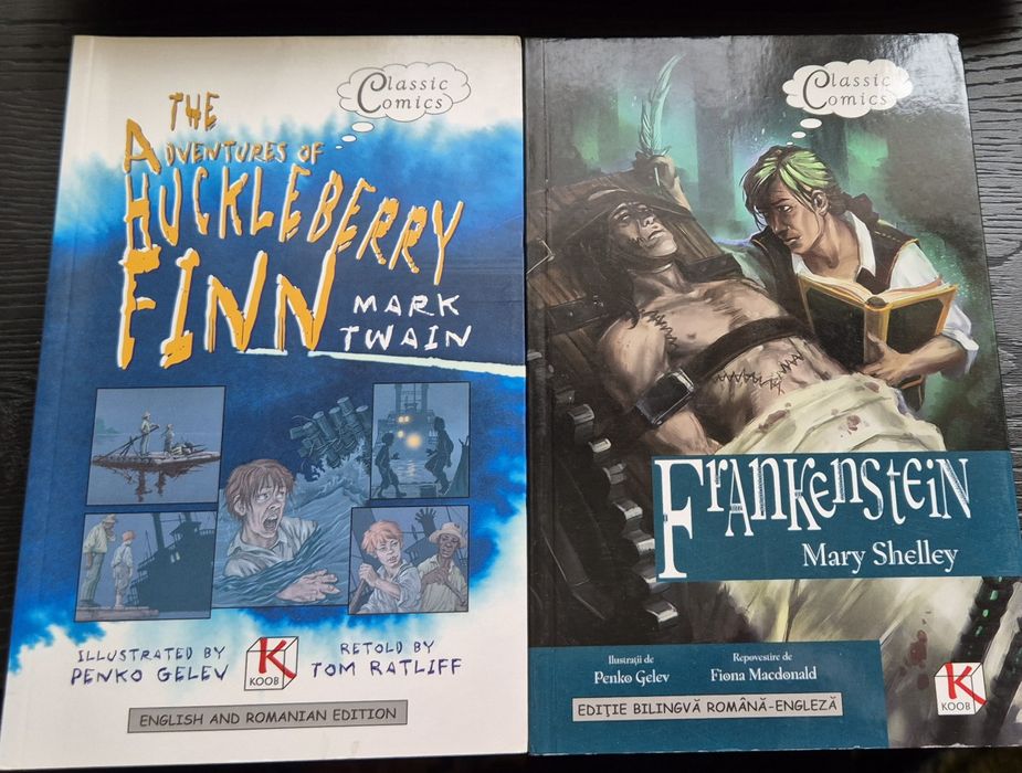3 albume benzi desenate  Classic Comics bilingve (ro-en)