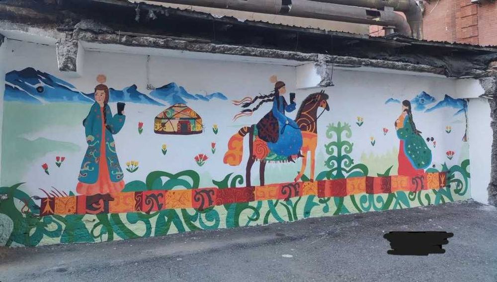 Художественная роспись стен, граффити.