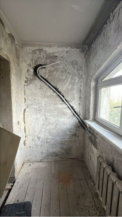 Штрабление для кондиционера установка