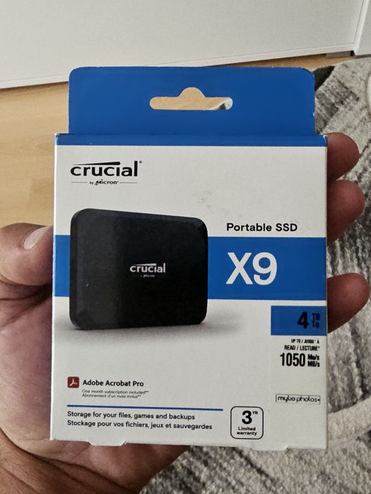 Ssd crucial x9 4tb  nou!