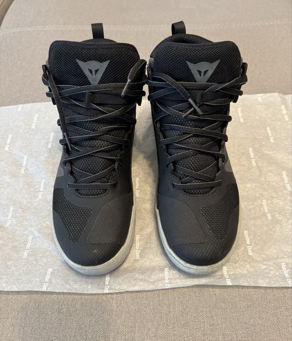 Ghete moto Dainese Suburb Air Shoes Black White Iron Gate