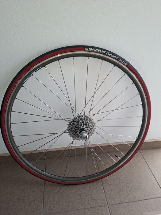 Roata spate cursiera ,janta Volber+ cauciuc Michelin dinamic sport 28'